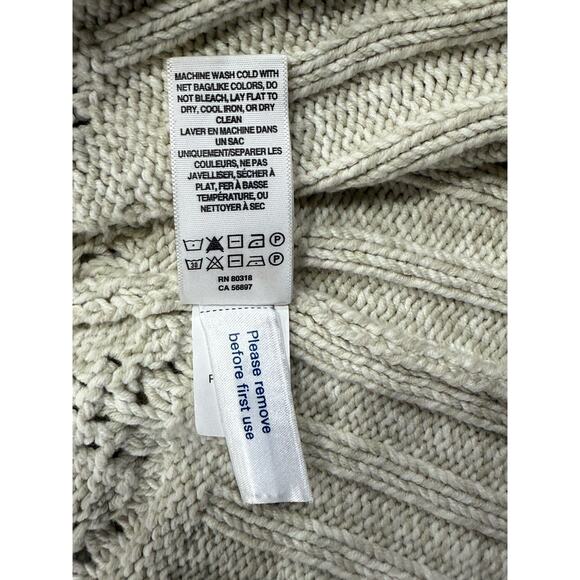 Lucky Brand Crochet Cardigan Women’s Small Beige Neutral Boho Festival Layer - Picture 8 of 9